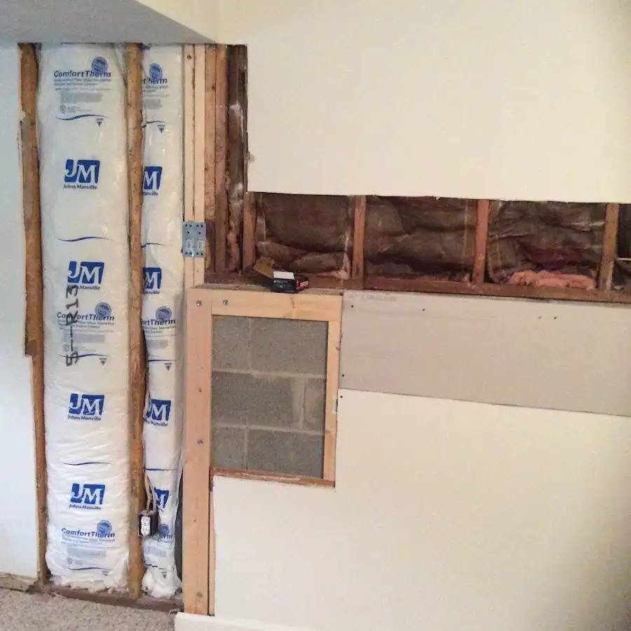 Wall insulation replacement during Structural Drying in Hales Corners